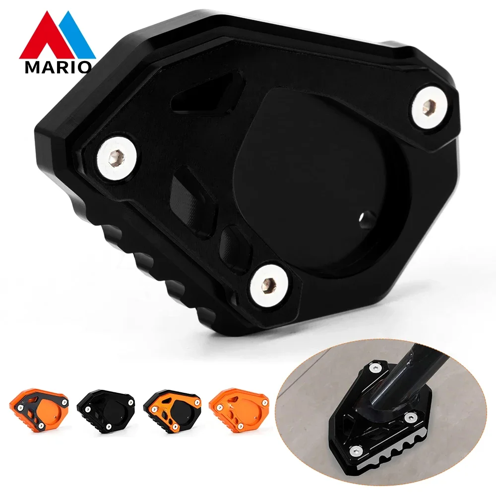 

For KTM 1290 Super Adventure S T Adv. 1290Adv R Motorcycle Kickstand Foot Side Stand Extension Pad Support Plate Black