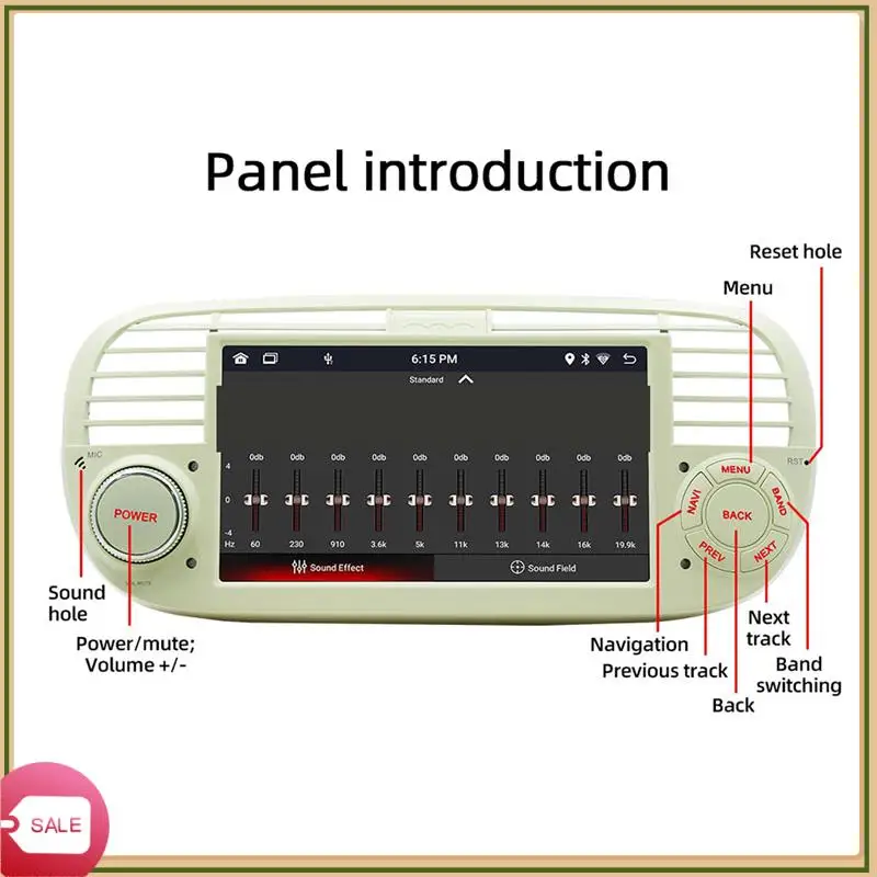 

Unique Android 12 Car Radio Multimedia Player Stereo For FIAT 500 Wireless Carplay Car Portable Player Navigation Screen 2+32G P