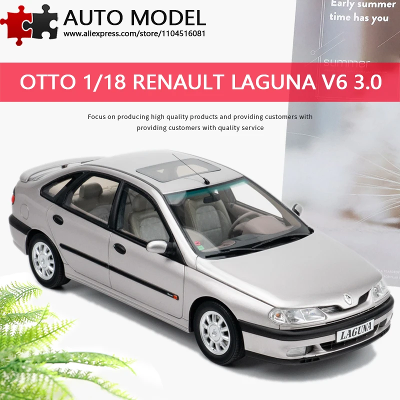 

RENAULT LAGUNA V6 3.0 BACCARA GRIS OPALE resin Diecast car OTTO mobile 1:18 miniatures toys real scale collection vehicles