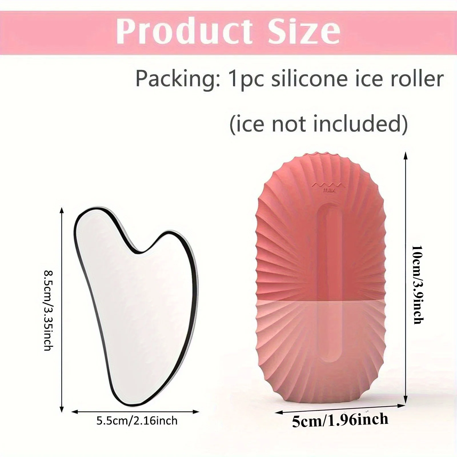 Reusable Ice Face Roller & สแตนเลส Gua Sha ชุดเครื่องนวดหน้าลูกกลิ้งนวดหน้า Face Lifting Beauty Skin Care เครื่องมือ