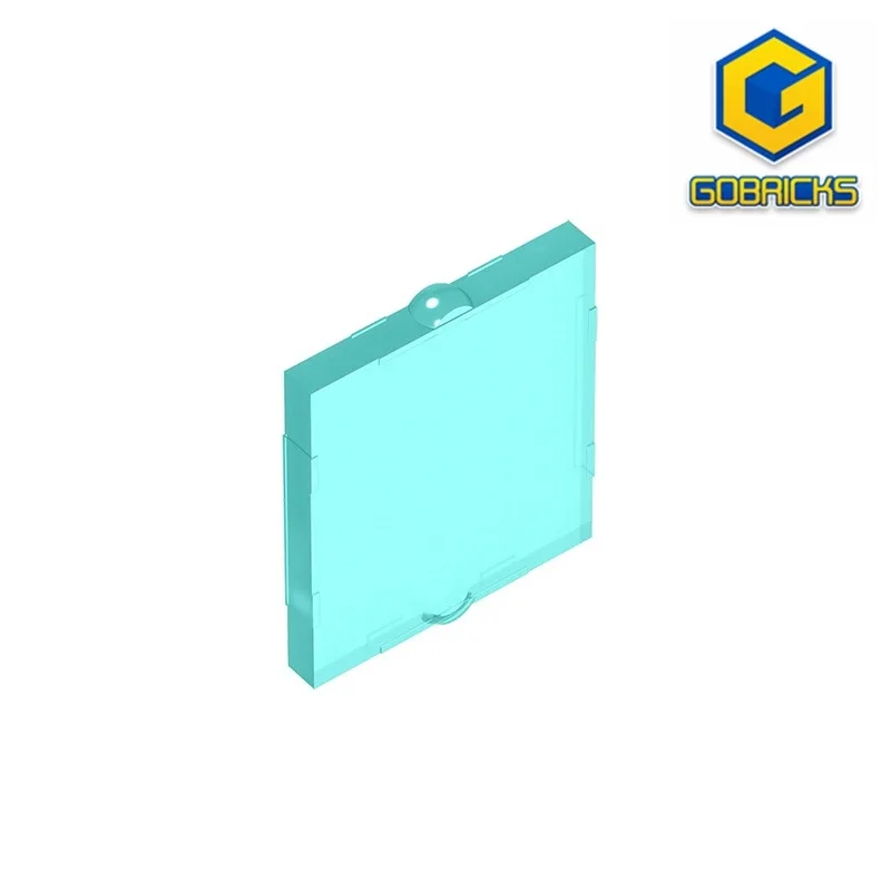 Gobricks 1 Pcs MOC Glass for Window 1 x 2 x 2 Bricks Compatible With 60601 35316 Model Building Blocks Parts Kids Assembly Toys