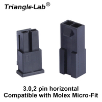 Trianglelab Molex 3.0mm plug-in male female aerial mating connector 43025 plug+43020 female shell + terminal 3d printer