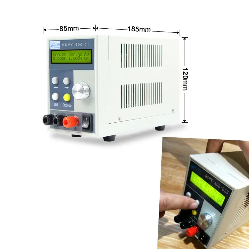 HSPY-400-01 Catu Daya DC Laboratorium Profesional Yang Dapat Diprogram Sumber Daya Sakelar 400V 1A Dapat Disesuaikan