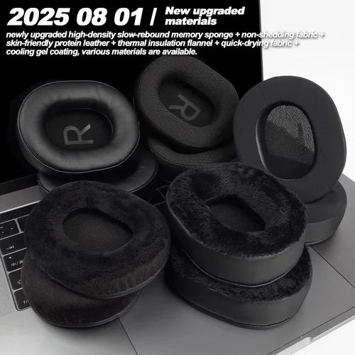 Imagen 2 del producto Almohadillas para auriculares Bluedio T6 T6S T6C T7 T7 + almohadillas de repuesto para auriculares orejeras tela de malla cubiertas de memoria esponja