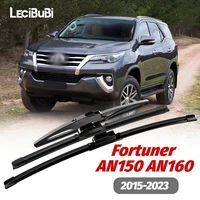 1 Juego de limpiaparabrisas delantero y trasero, limpiaparabrisas para Toyota Fortuner AN150 AN160 2015-2023 2016 2017 2018, accesorios