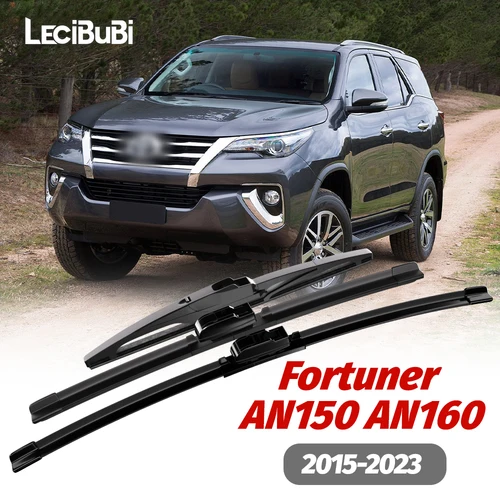 Imagen 1 del producto 1 Juego de limpiaparabrisas delantero y trasero, limpiaparabrisas para Toyota Fortuner AN150 AN160 2015-2023 2016 2017 2018, accesorios