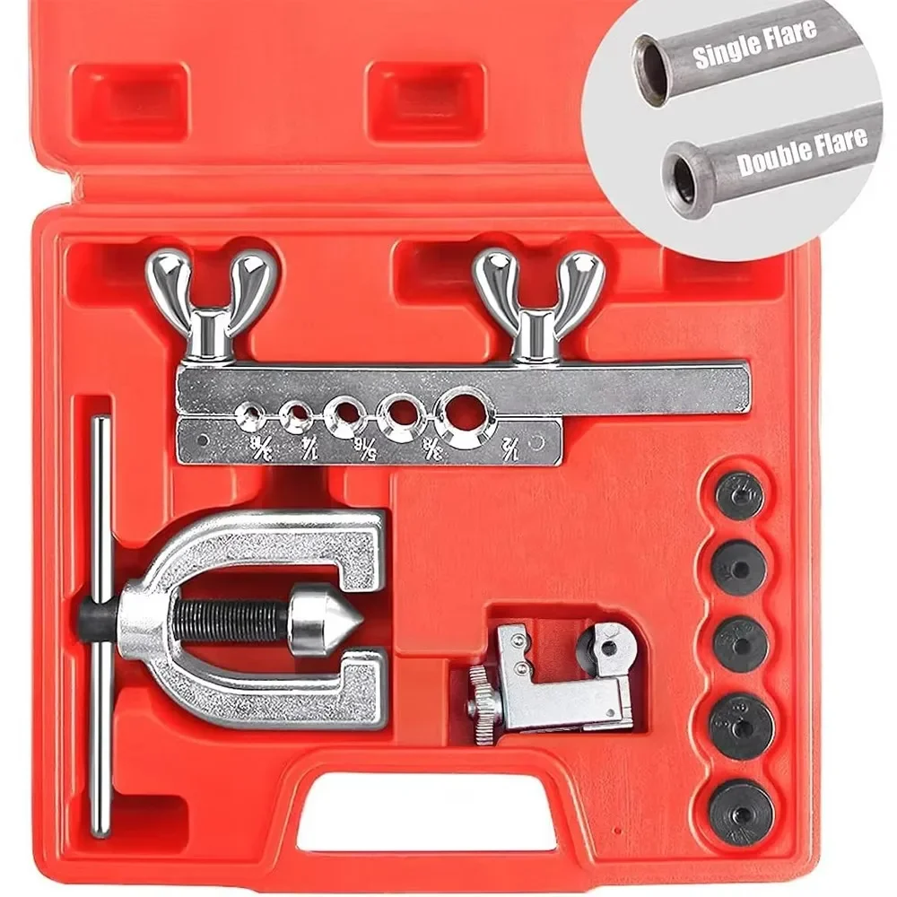 Brake Line Flaring Tool, Copper Tube Flarer, Brake Pipe Double Flare Tool, Tubing Expander for Automotive Brake Lines