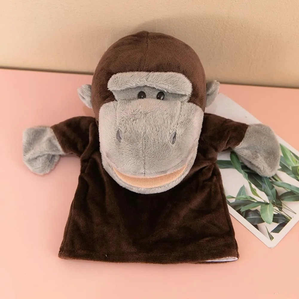 Telling Story Stuffed Animal Hand Puppet Interactive Cartoon Plush Hand Doll Monkey Cute Appease Dolls Baby