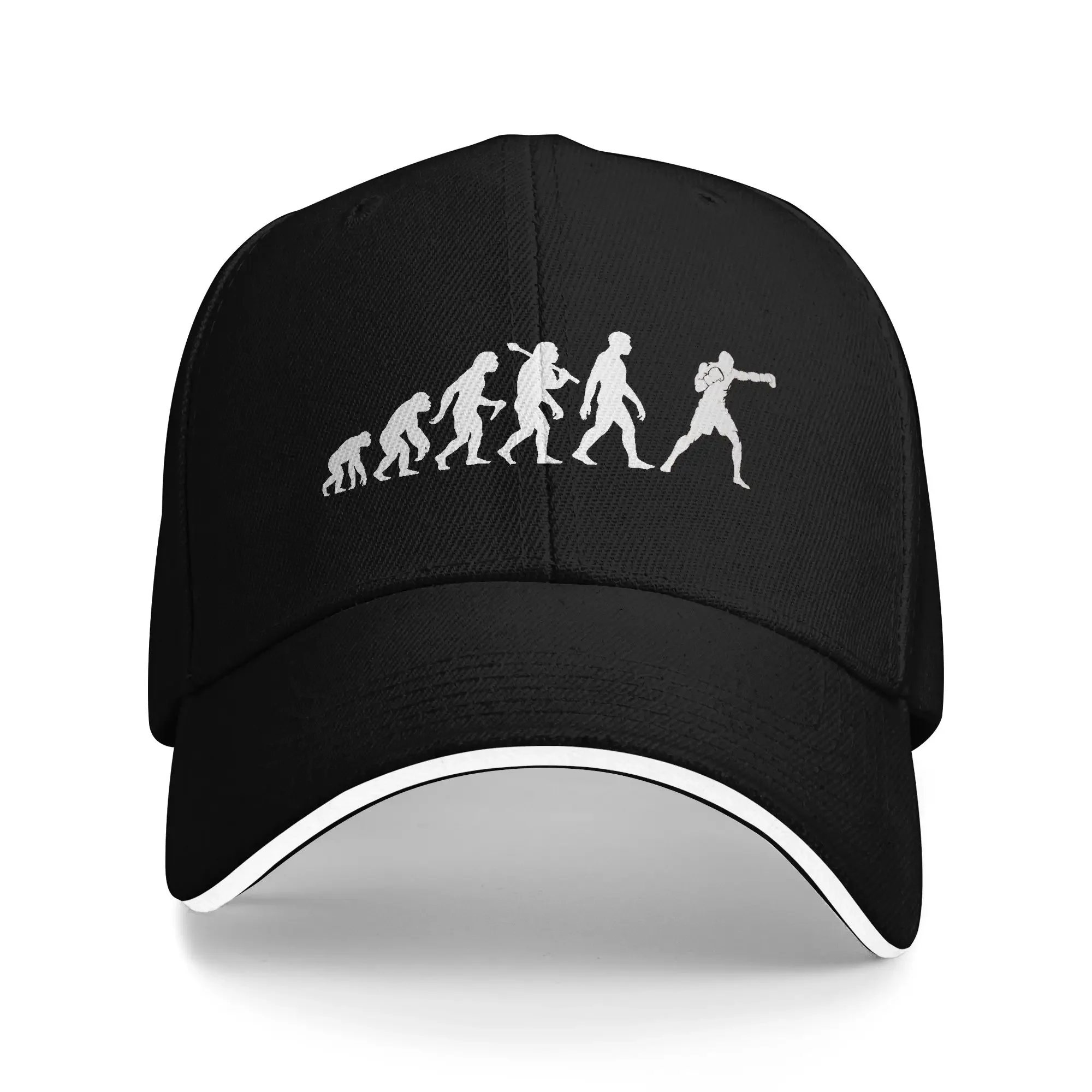 New Boxing Evolution Graphic Boxers Sun Baseball Cap Summer Streetwear Hip Hop Hats For Unisex Men Hunting Camping Snapback Cap