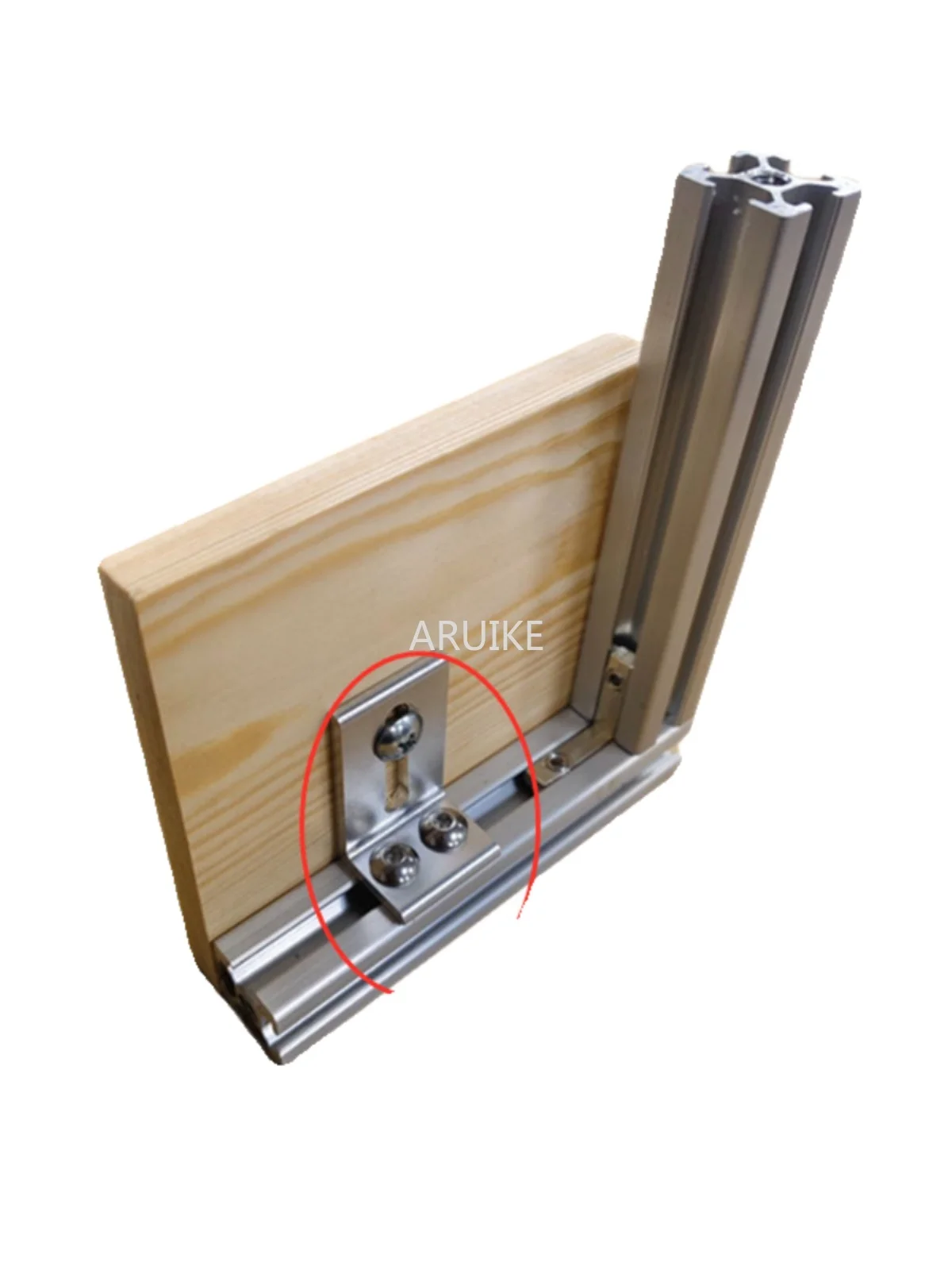 Aluminum Profile Frame Laminate Bracket 2020 3030 4040 Profile Exterior Plate Fixed Wooden Connecting