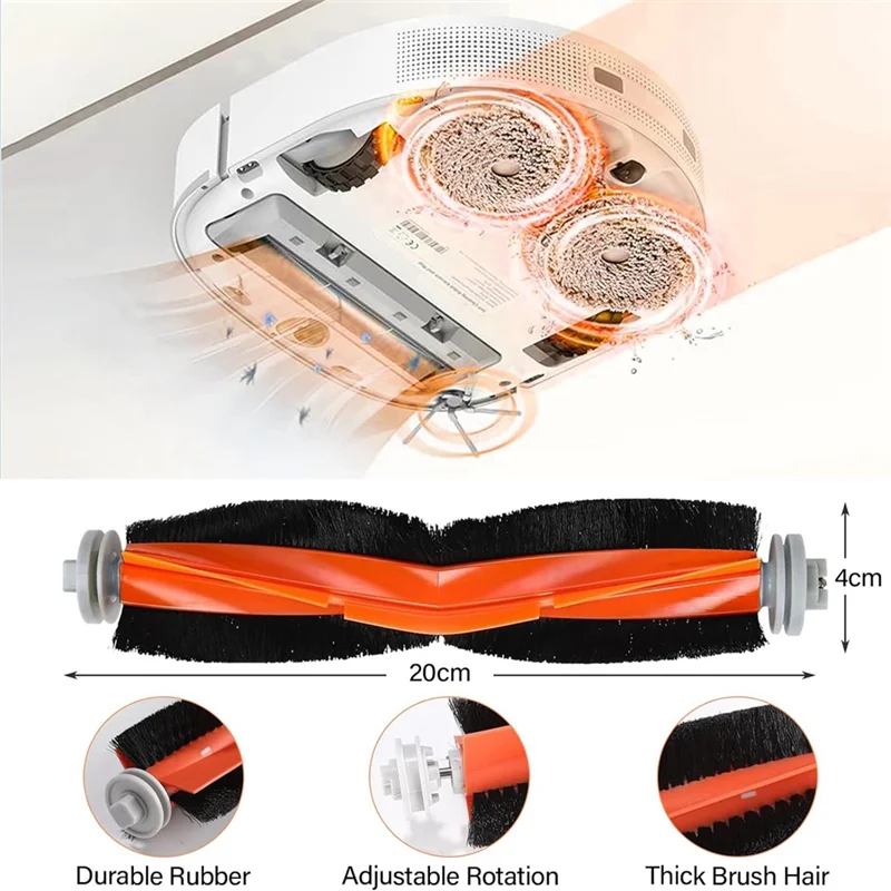 A84G-For Dreame L10s Ultra/L10 Ultra/L10s Ultra/Dreame L10S/S10/S10pro/Xiaomi X10 Vacuum Cleaner Main Side Brush Filter Parts