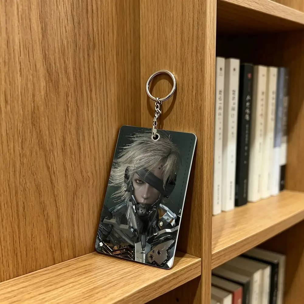 M-Metal Gear Solid R-Raiden Card Holder Keychain Badge Holder Card Pass Hang Rope Lariat Lanyard for Key Rings Accessories Gift view 4