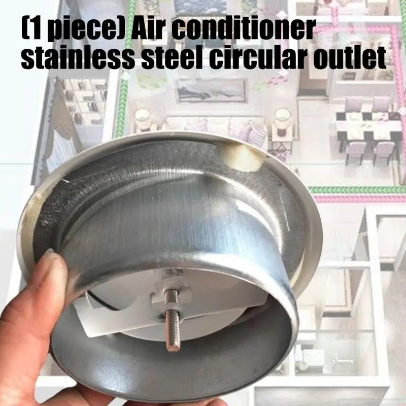 

Modifiable Rustless Round Air Outlet Diffuser for HVAC Arrangements with Manual Stream Control Low Noise and Easy Mounting 37JD