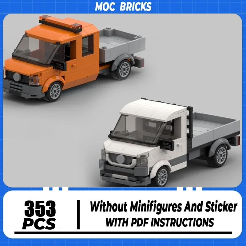 

Moc Building Bricks Cargo Area T5 Truck Model Technology Modular City Car Blocks Construstion Toy DIY Set Assembly Gifts