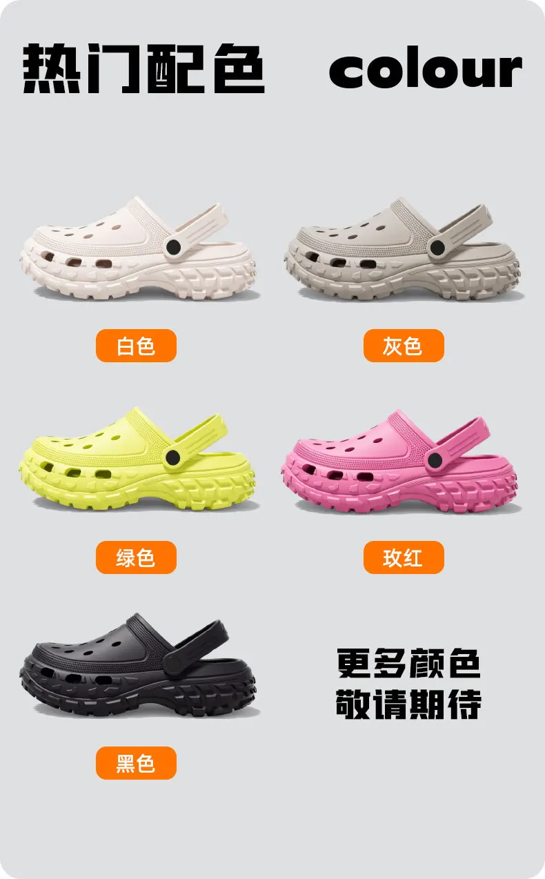 Sommerliche Damen-Plateausandalen 2026 mit geschlossener Zehenpartie, rutschfeste Strandsandalen, leichte, weiche Sohle für Zuhause, bequeme Sandalias – Detail 8