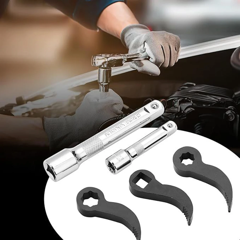 

YAFEX Versatile 5PC Pry Bar Wrench Adaptor Kit: Tight Spaces Car Repairs And Tight 2025 Hot Sale Brand. New And High Quality
