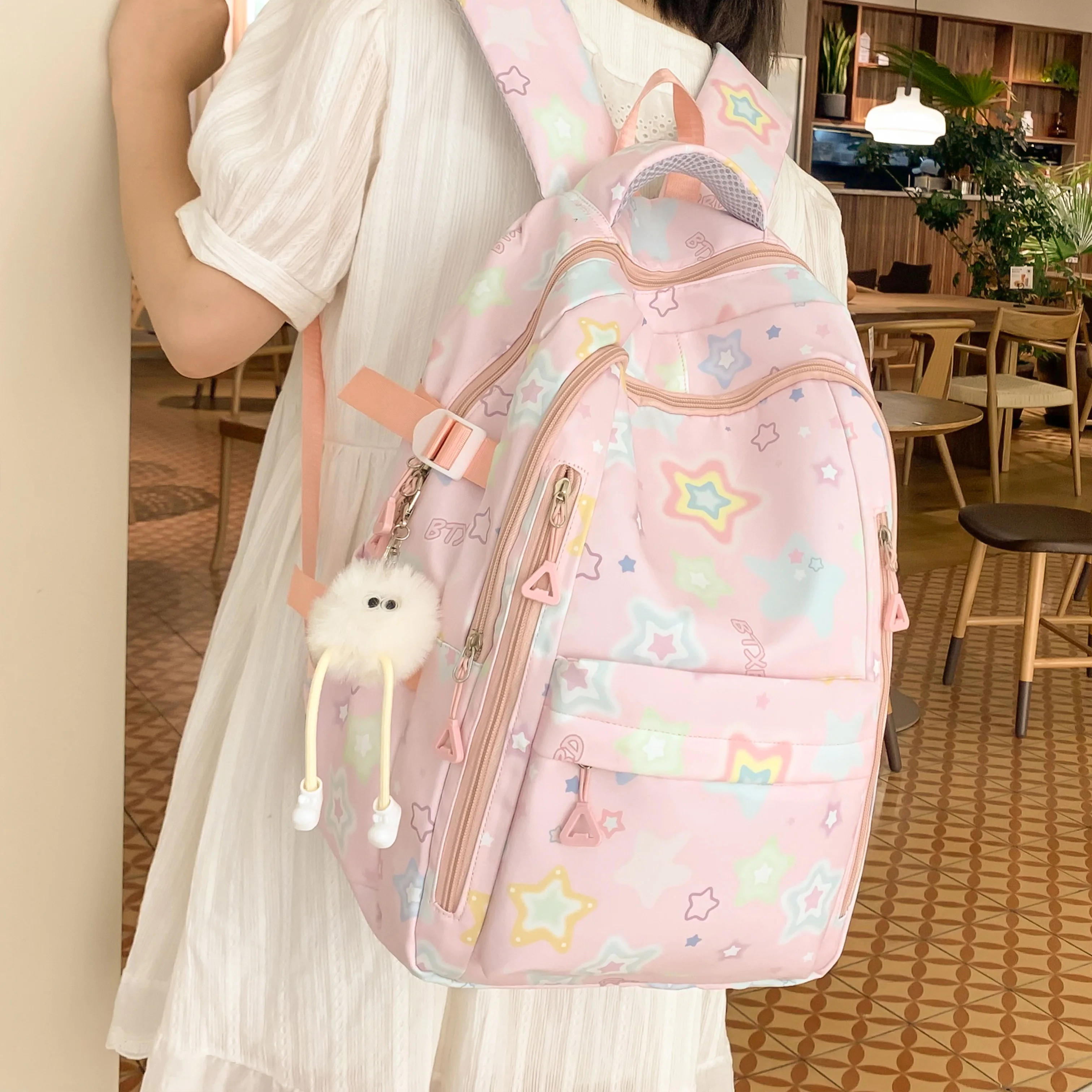 High school students, junior high school students, trendy lightweight schoolbags, computer backpacks, japanese style ins simple casual