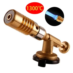 Portable Welding Torch Gas Burner Flame Gun High Temperature Brass Copper Gas Torch Brazing Solder Propane Welding Plumbing