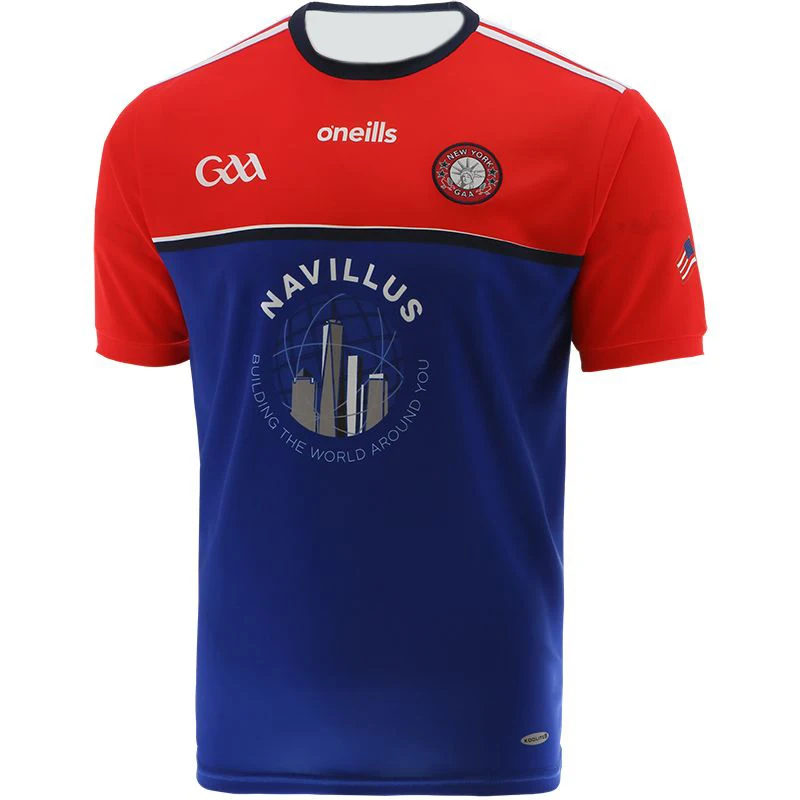 2025 ملابس رجالية صيفية منتجات جديدة طباعة ثلاثية الأبعاد نيويورك غا الدولية هيرلينج تي شيرت Gaa ألعاب العالم جيرسي للأطفال