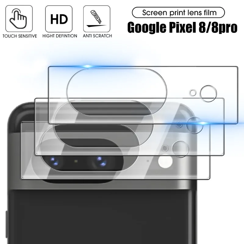 For Google Pixel 8/8 Pro Camera Lens Protector Tempered Glass HD Clear Anti-Scratch Protective Lens Film for Google Pixel 8 Pro