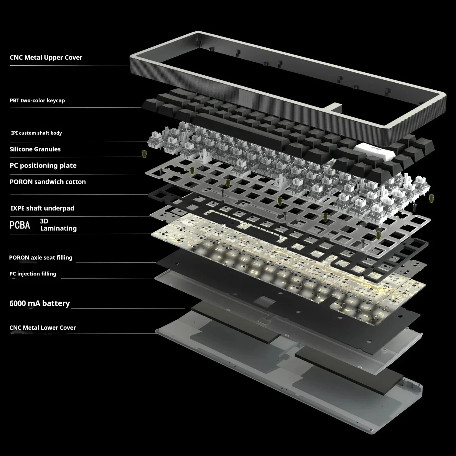 Imagem -04 - Teclado Mecânico de Alumínio Personalizado Ipi Rain 65 Rain65 Interruptor Magnético 67 Chaves Hot Swap Rgb Backlit Gamer Teclados Presente