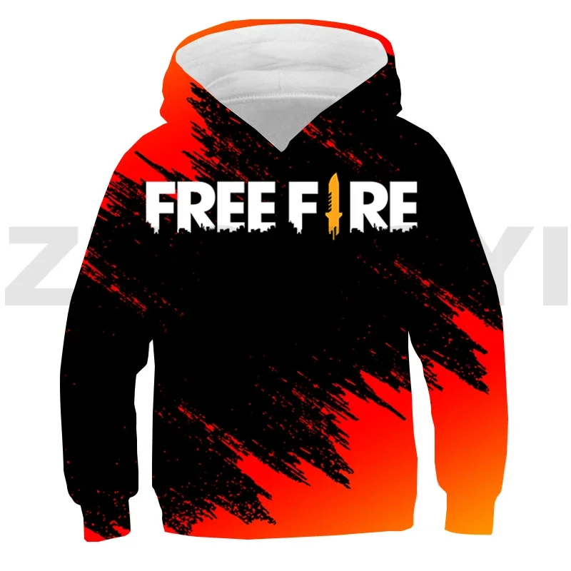 

3D Printed Free Fire Garena Hoodie Teenager Anime Free Fire Game Oversize Sweatshirt Tops Pullover Men Kids Streetwear Harajuku