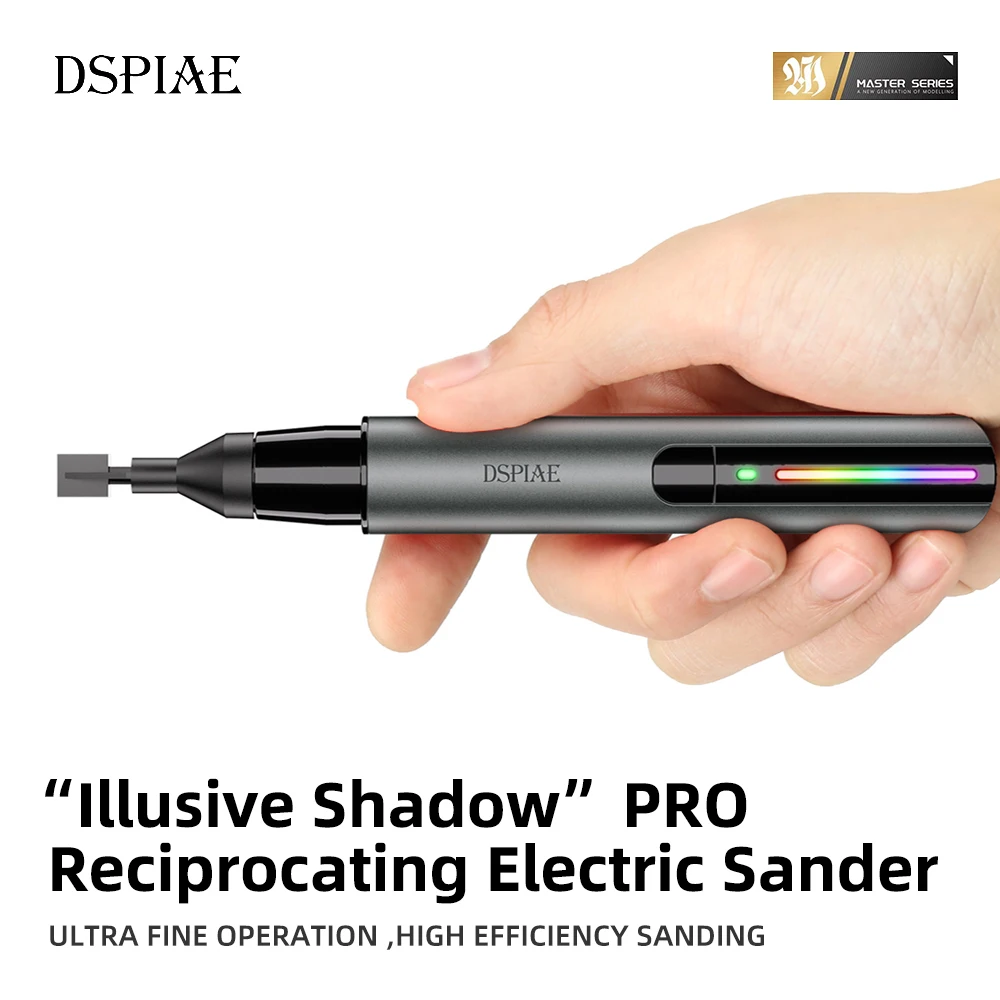 DSPIAE ES-A PRO الترددية مبراة كهربائية نموذج الرملي أداة مجموعة ترقية جديدة كليًا أداء محسن