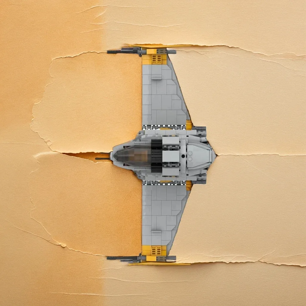 

1407Pcs 1ASF-01 B-wing Starfighter MOC with Rotating Cockpit, Asymmetric Wings & Turbolasers Education Building Blocks Gift