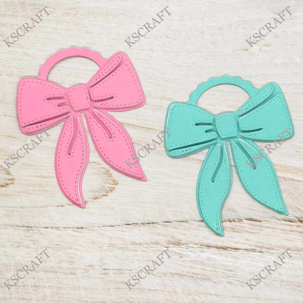 KSCRAFT Small Bow Bag Topper Cutting Dies Stencils for DIY Scrapbooking Decorative Embossing DIY Paper Cards