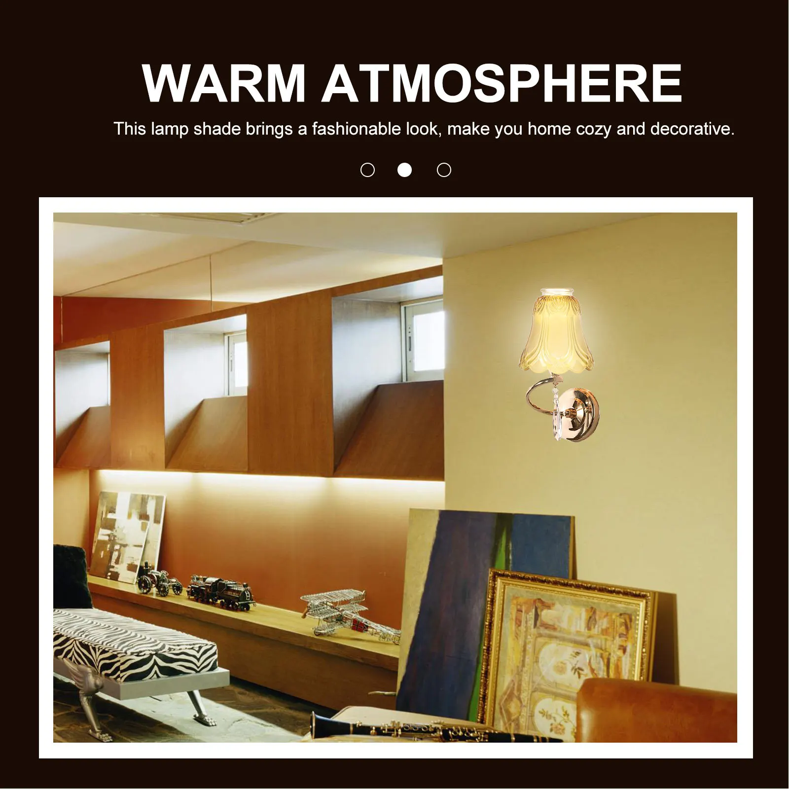 

2Pcs Bell Shape Transparent Glass Lampshade Durable Lamp Cover Soft Light for Bedside Floor Table Lamps Lamp Cover