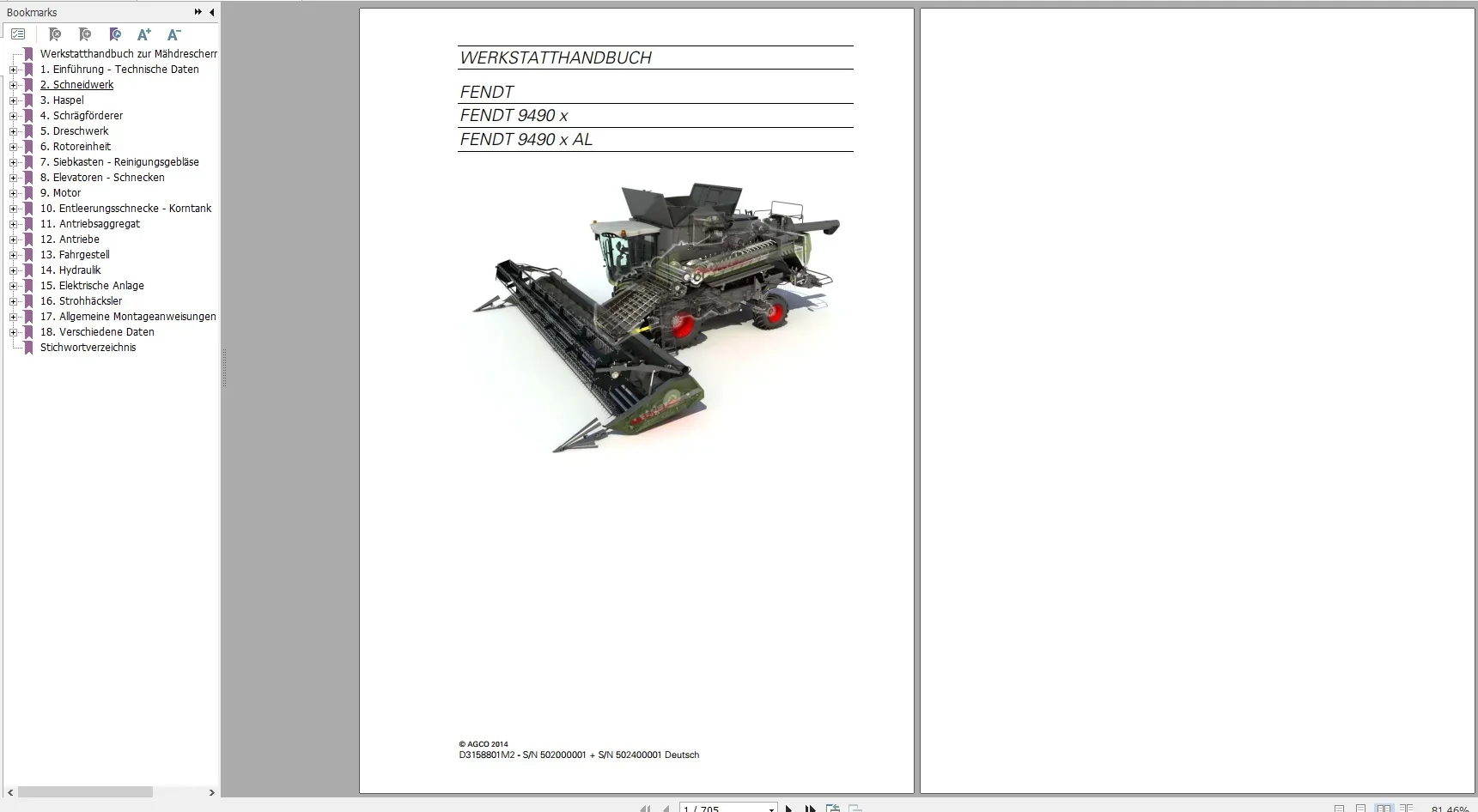 AutoEPC FENDT COMBINE Harvester Diagrams, Operator & Workshop Manuals German Languages DVD