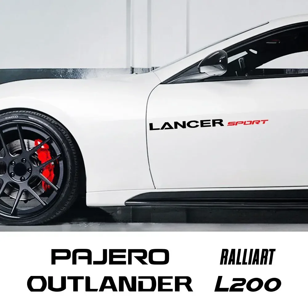 For Mitsubishi Lancer Outlander Pajero L200 Ralliart Asx Lancer EX Auto Whole Body Letter Stickers Car Exterior Decor Decals