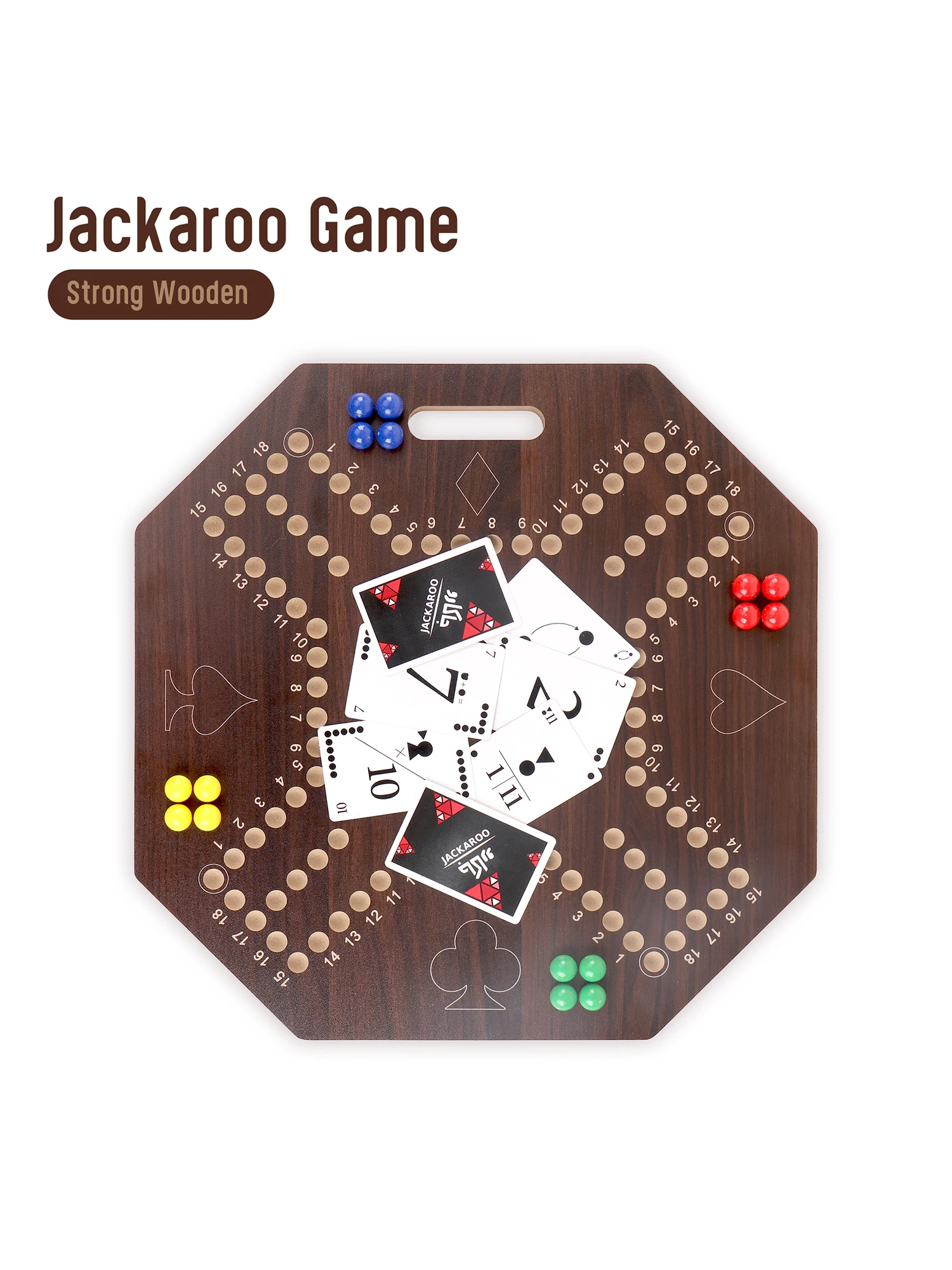 

Настольная игра Jackaroo, для 4 игроков, арабско-английская, для всей семьи/вечеринок, стратегическая, с прочной деревянной доской