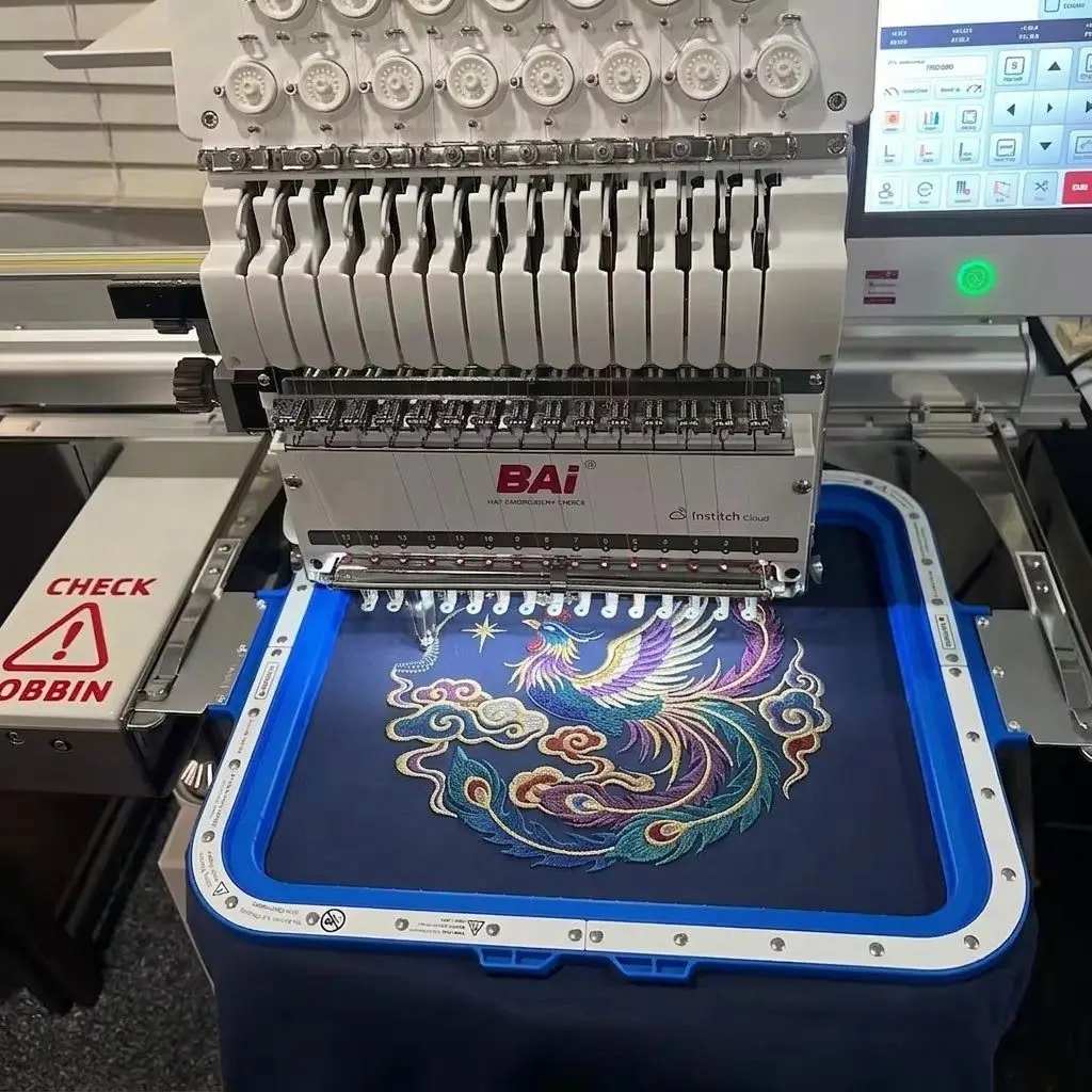 BAI Mirror Vision 1501 V22 Vision KESI series embroidery machines with Sewtalent Magnetic Mighty Hoop Frame Embroidery Hoop