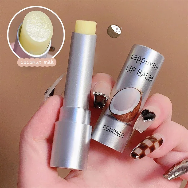 Coconut Milk Transparent Lip Balm Lipstick Base Not Greasy Lip Oil Moisturizing Clear Lipgloss Long Lasting Hydrating Lip Care