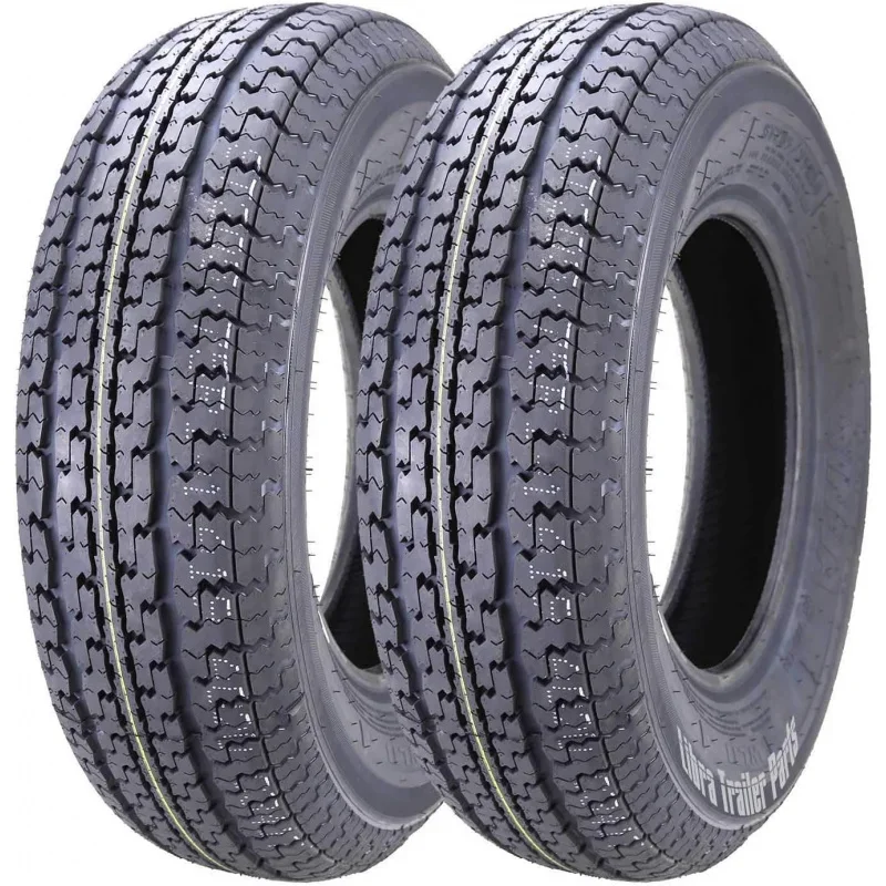 

FREE COUNTRY Set of 2 Premium Trailer Tires ST235/80R16 10PR Load Range E Radial w/Scuff Guard