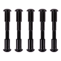 Black Folding Pothook Hinge Bolt Locking Screws License Plate Locks Anti Theft Screws For Xiaomi MIJIA M365 Electric Scooter-N25