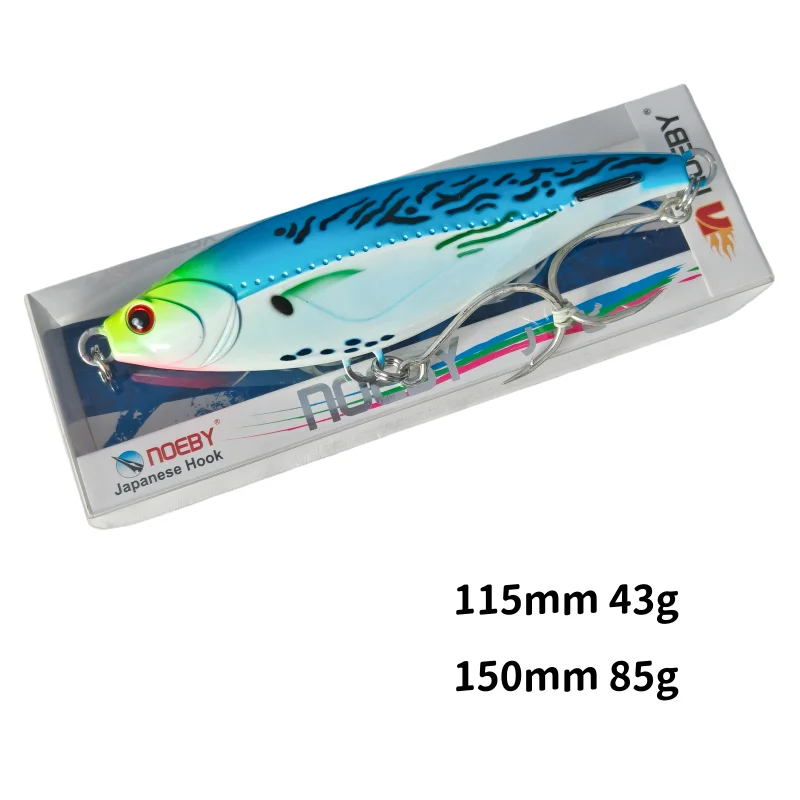 

NOEBY 3pcs 115mm 43g 150mm 85g Sinking Pencil Wobbler Long Casting,Artificial Hard Bait for Sea Bass Tuna,Stickbait Fishing Lure