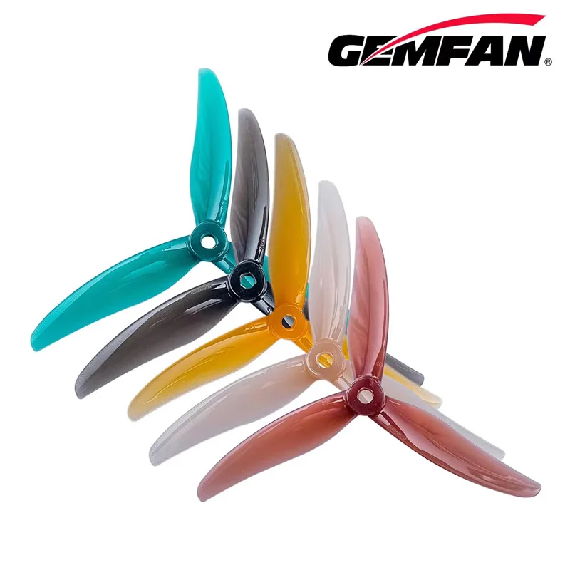 2 Paar Gemfan F3/F4/F3S/F4S Propeller - Freestyle 3(5.1x3x3)/4(5.1x3.6x3) 3-Blatt PC, für Racing FPV Drohnen