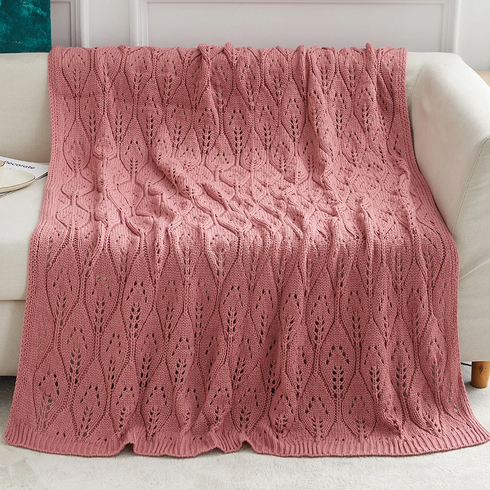 

Knitted Throw Blankets for Couch and Bed Soft Cozy Knit Blanket Lightweight Decorative Blankets Farmhouse Warm Woven Blanket