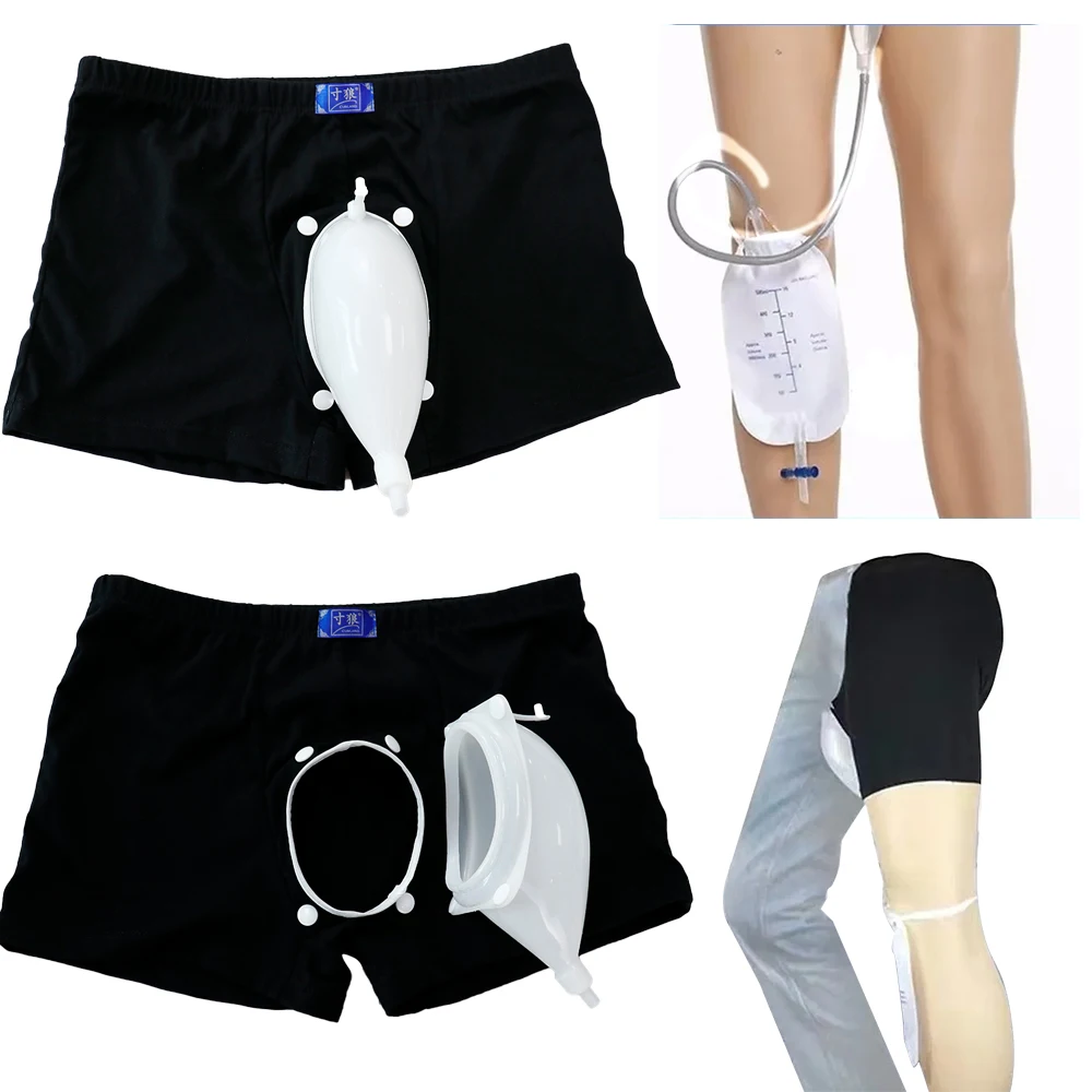 Bolsa portátil de 1500 ml para la recolección de orina, diseñada para el drenaje urinario en las piernas, ideal para hombres y mujeres mayores, personas acostadas y con incontinencia, y para el cuidado diario.
