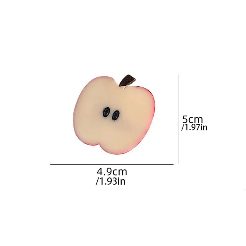 Cute Simulation Fruit Hairpin para meninas, clipe lateral, cereja, pêssego, limão, Photo Props, personalidade