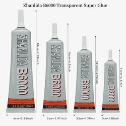 Zhanlida B6000 Clear Glue 15/50/110ml Adhesive With Precision Applicator Tip Diamond Jewelry Clothes Glue Pen For 3D Printing