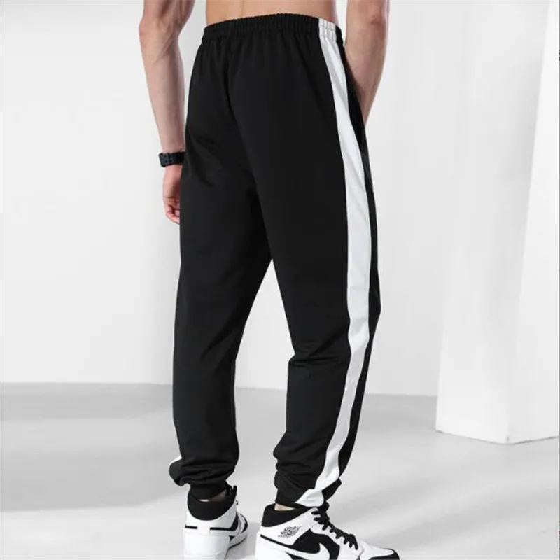 แฟชั่นสีทึบ Sweatpants ผู้ชาย2022ง่ายออกกำลังกายผู้ชายกางเกง Casual Harajuku กางเกงชาย