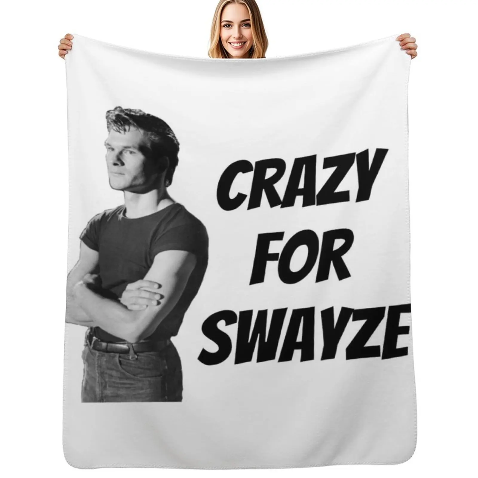 

Crazy for Swayze Throw Blanket Cozy Throw Blanket for Bed Sofa Chair