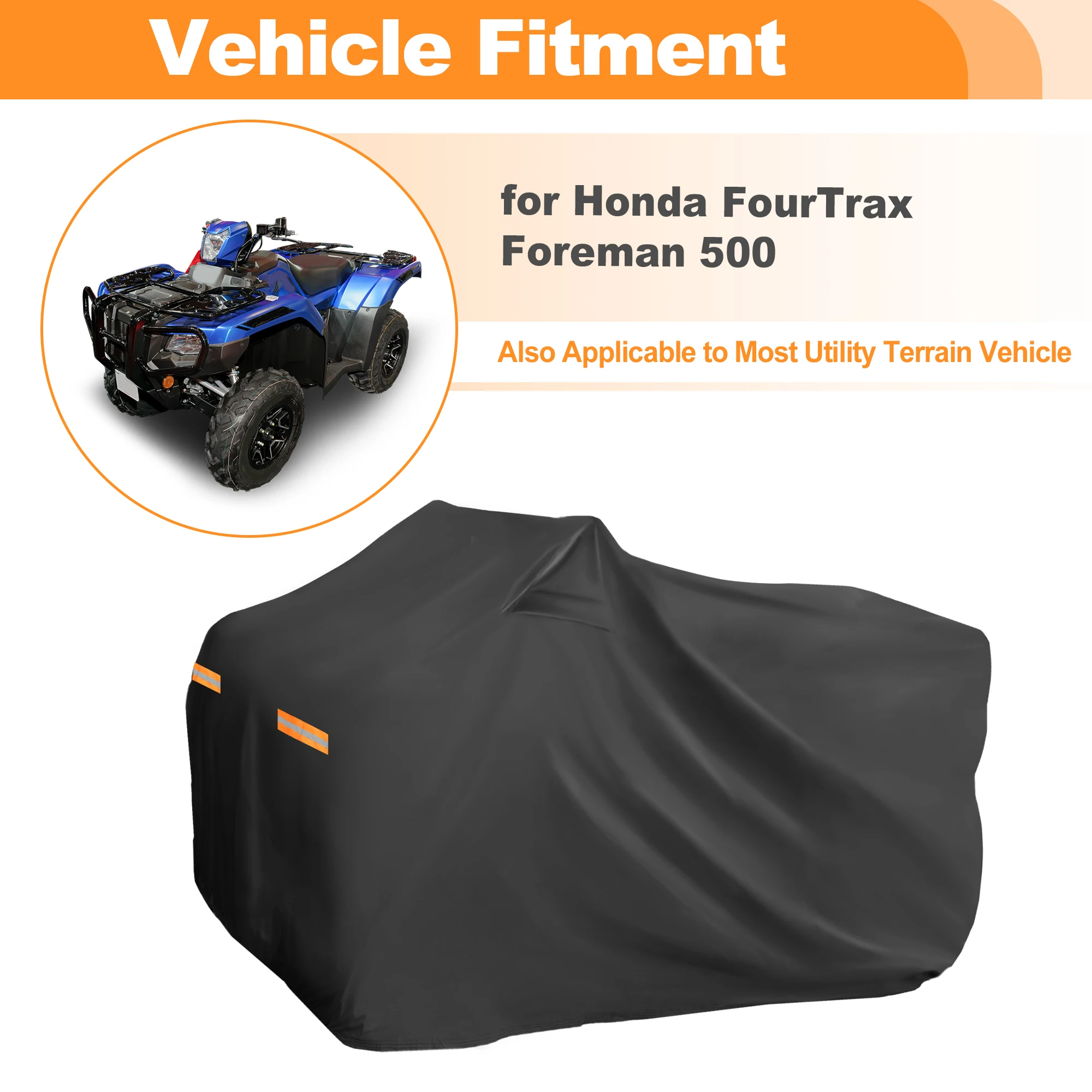 UXCELL Waterproof Oxford PU ATV Cover Quad Bike Cover for Honda FourTrax Foreman 500