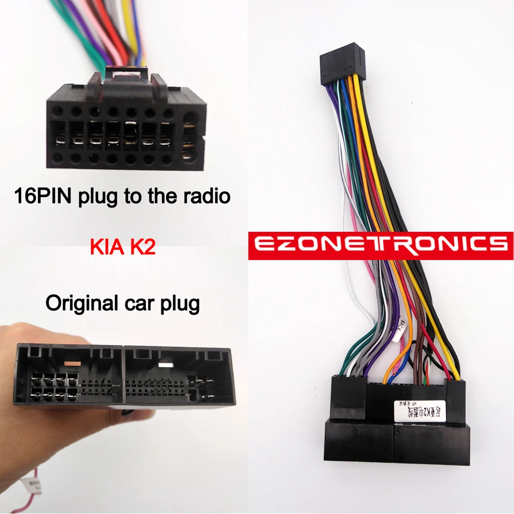 Cable Plug Fitting Adaptor Dash Kits For KIA KX5 K2 Rio K5 Sorento PICANTO Morning CARENS RODON SPORTAGE Radio