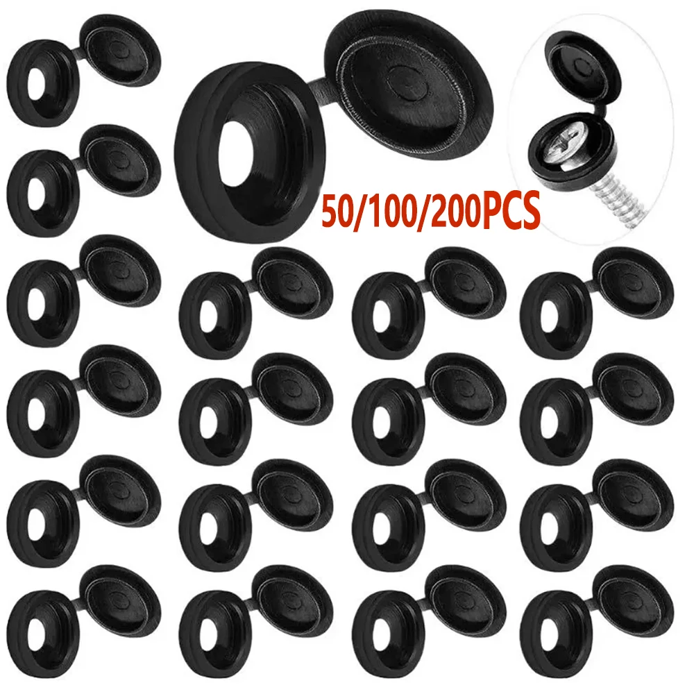 50/100/200 Pcs Screw Decorative Cover Cross Screw Nail Cap Folding Buckle for Car Furniture Decorative Nuts Cover Furniture