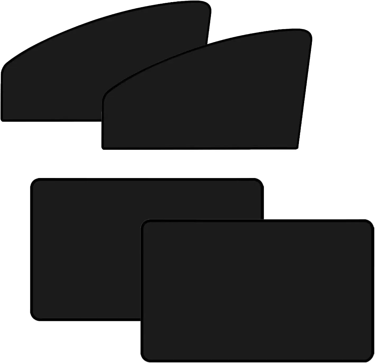 

4Pcs Car Window Shades Magnetic Blackout Sun Shade Blinds Summer UV Protection Car Side Front Rear Window Curtain Protector
