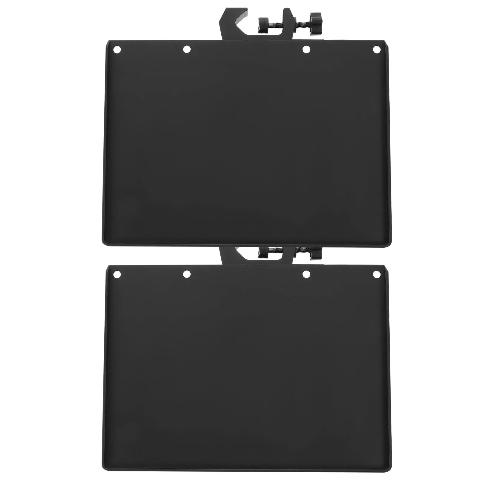 

2 Pcs Black Abs Sound Card Tray Stand Mount Horizontal Vertical Adjustable Durable Live Broadcast Bracket Mic Holder